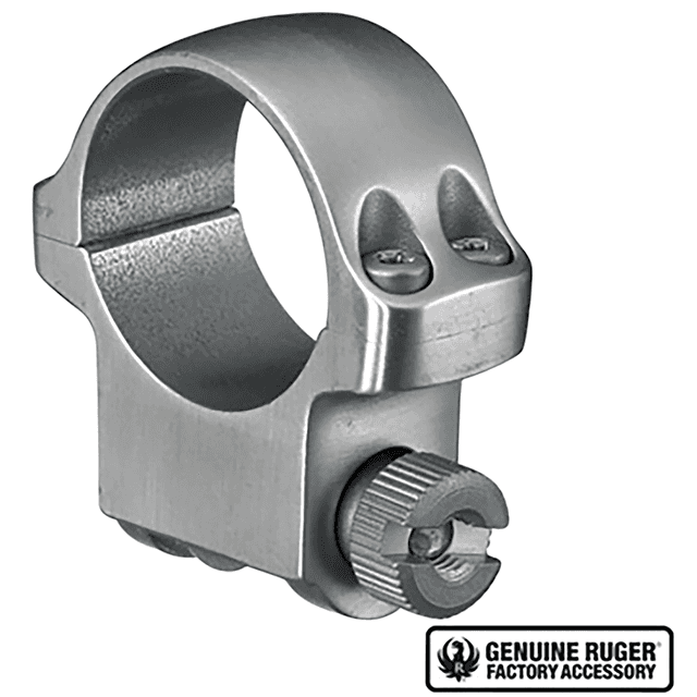 Ruger 90282 4K Scope Ring Silver 1" Medium Ruger 90282 4K Scope Ring Silver 1" Medium