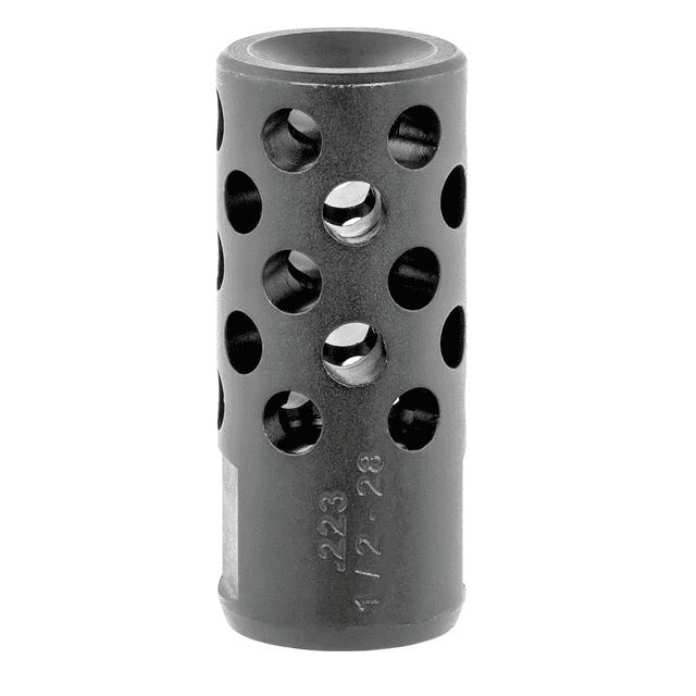 Ruger 90486 Radial Ported Muzzle Brake AR-15 5.56 45mm NATO Black Oxide Steel with 1/2"-28 tpi Threads, 1.75" OAL & .75" Diameter Ruger 90486 Radial Ported Muzzle Brake AR-15 5.56 45mm NATO Black Oxide Steel with 1/2"-28 tpi Threads, 1.75" OAL & .75" Diameter