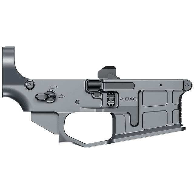 Radian Weapons R0388 A-DAC 15 Lower Receiver Gray, Fully Ambi Controls, Talon 45/90 Safety, Ext. Bolt Catch, Left-Side Mag Release, Right-Side Bolt Release, Enhanced Takedown Pins Radian Weapons R0388 A-DAC 15 Lower Receiver Gray, Fully Ambi Controls, Talon 45/90 Safety, Ext. Bolt Catch, Left-Side Mag Release, Right-Side Bolt Release, Enhanced Takedown Pins