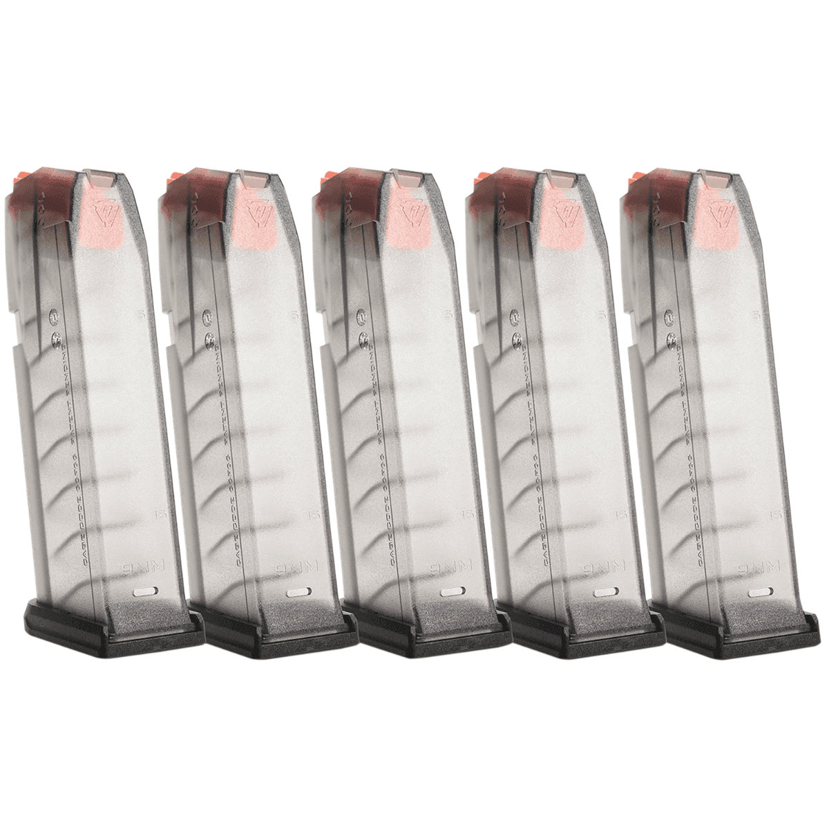 Strike Industries Glock Magazine 15rd 5 Pack, Glock 19/26 Gen3-5 - GMAG19X5 Strike Industries Glock Magazine 15rd 5 Pack, Glock 19/26 Gen3-5 - GMAG19X5