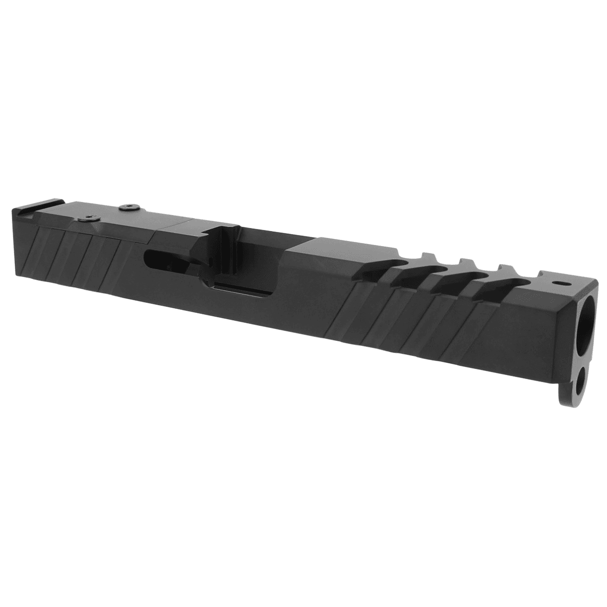 TacFire Replacement Slide 9mm Luger Graphite Black Cerakote Stainless Steel with Optics Cut & Slide Ports for Glock 17 Gen3 TacFire Replacement Slide 9mm Luger Graphite Black Cerakote Stainless Steel with Optics Cut & Slide Ports for Glock 17 Gen3