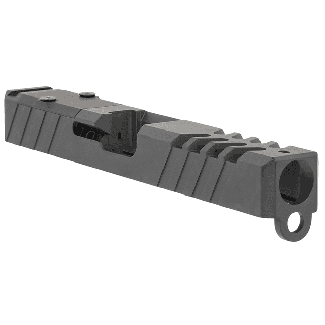 TacFire Replacement Slide 40 S&W Graphite Black Cerakote Stainless Steel with Optics Cut & Slide Ports for Glock 22 Gen3 TacFire Replacement Slide 40 S&W Graphite Black Cerakote Stainless Steel with Optics Cut & Slide Ports for Glock 22 Gen3