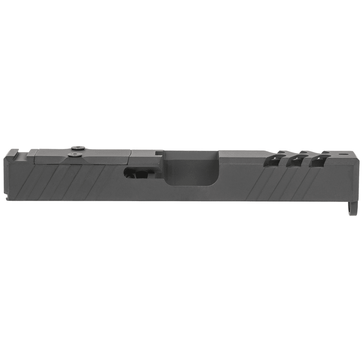 TacFire Replacement Slide 40 S&W Graphite Black Cerakote Stainless Steel with Optics Cut & Slide Ports for Glock 23 Gen3 TacFire Replacement Slide 40 S&W Graphite Black Cerakote Stainless Steel with Optics Cut & Slide Ports for Glock 23 Gen3
