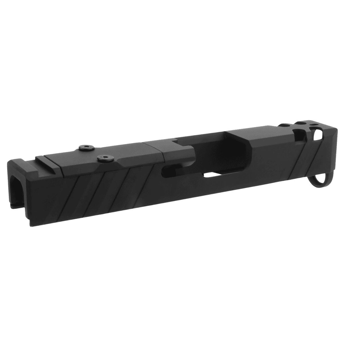 TacFire Replacement Slide 9mm Luger Graphite Black Cerakote Stainless Steel with Optics Cut & Slide Ports for Glock 26 Gen3 TacFire Replacement Slide 9mm Luger Graphite Black Cerakote Stainless Steel with Optics Cut & Slide Ports for Glock 26 Gen3