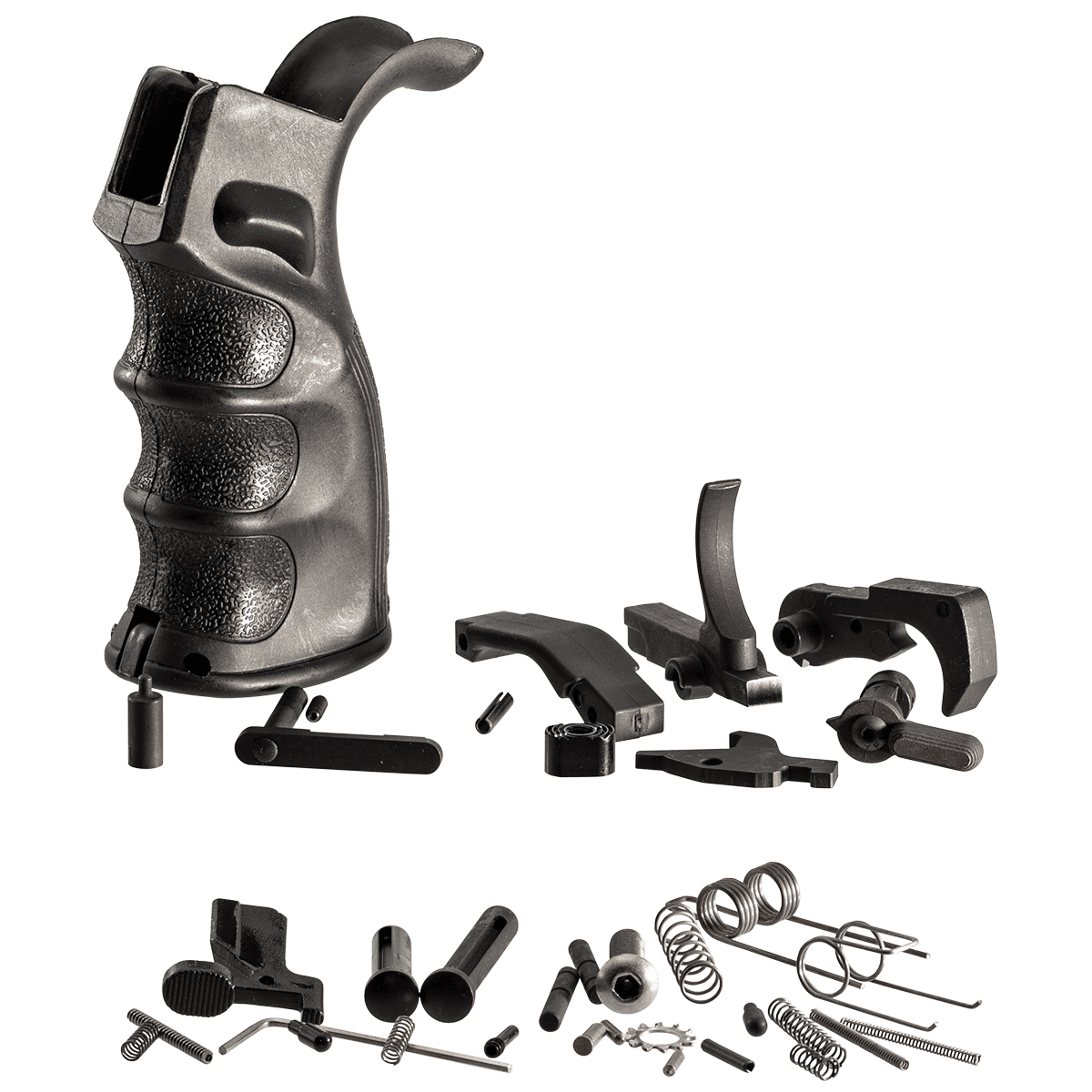 TacFire LPK02B308 AR-10 Lower Parts Kit 308 Win Black PGAR-B Pistol Grip Grip TacFire LPK02B308 AR-10 Lower Parts Kit 308 Win Black PGAR-B Pistol Grip Grip