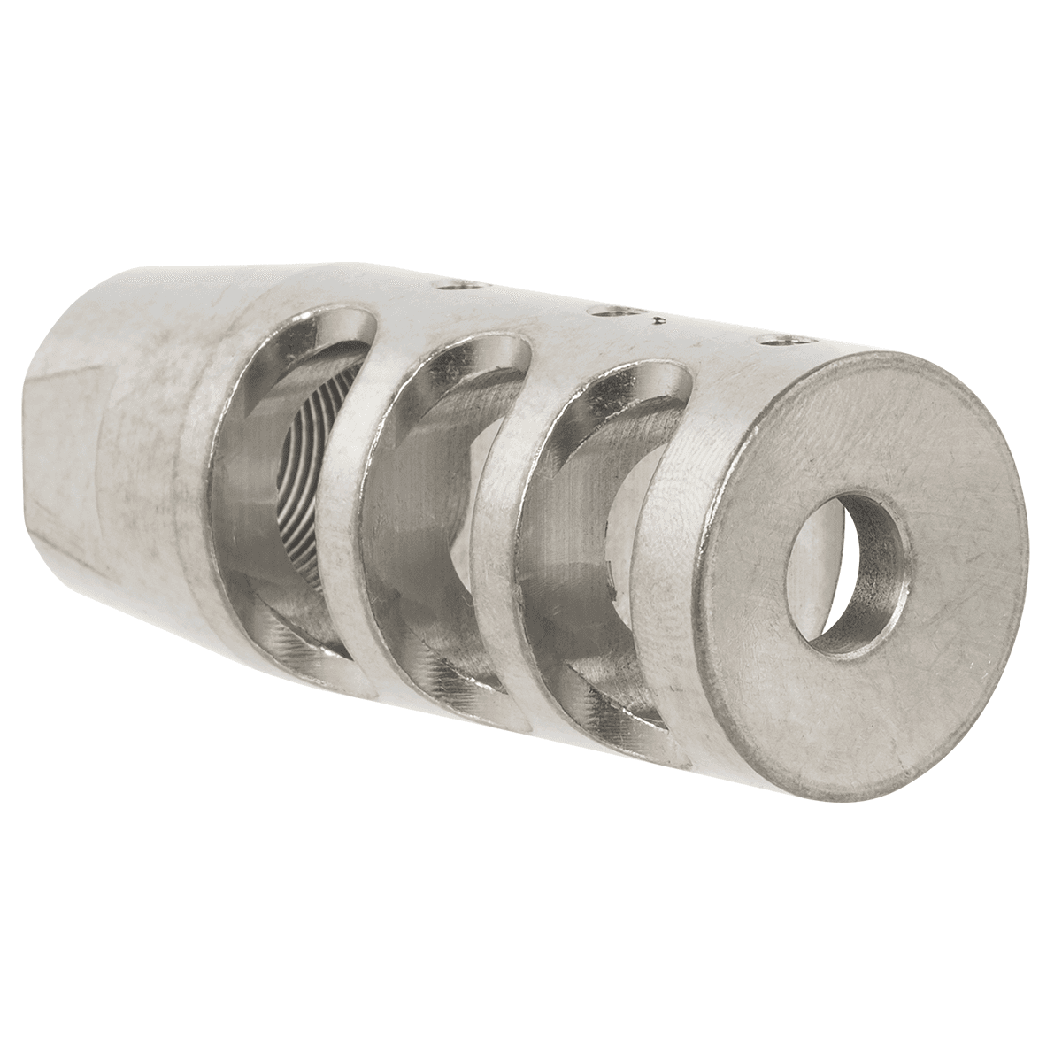 TacFire Compensator Stainless Steel with 5/8"-24 tpi Threads 2.50" OAL for 308 Win TacFire Compensator Stainless Steel with 5/8"-24 tpi Threads 2.50" OAL for 308 Win