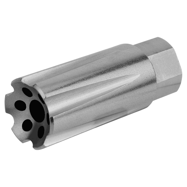 TacFire Linear Compensator Stainless Steel with 5/8"-24 tpi Threads 2.26" OAL .875" Diameter for 308 Win TacFire Linear Compensator Stainless Steel with 5/8"-24 tpi Threads 2.26" OAL .875" Diameter for 308 Win