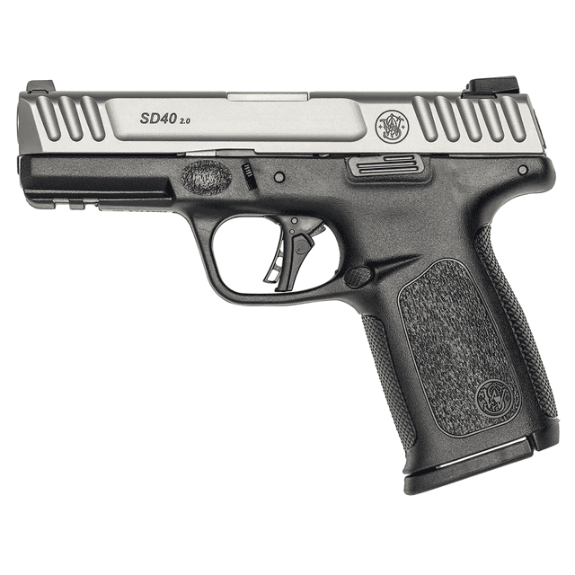 Smith & Wesson 13936 SD40 2.0 Compact Frame 40 S&W 14+1 4" Satin Stainless Steel Slide Textured Grip Smith & Wesson 13936 SD40 2.0 Compact Frame 40 S&W 14+1 4" Satin Stainless Steel Slide Textured Grip