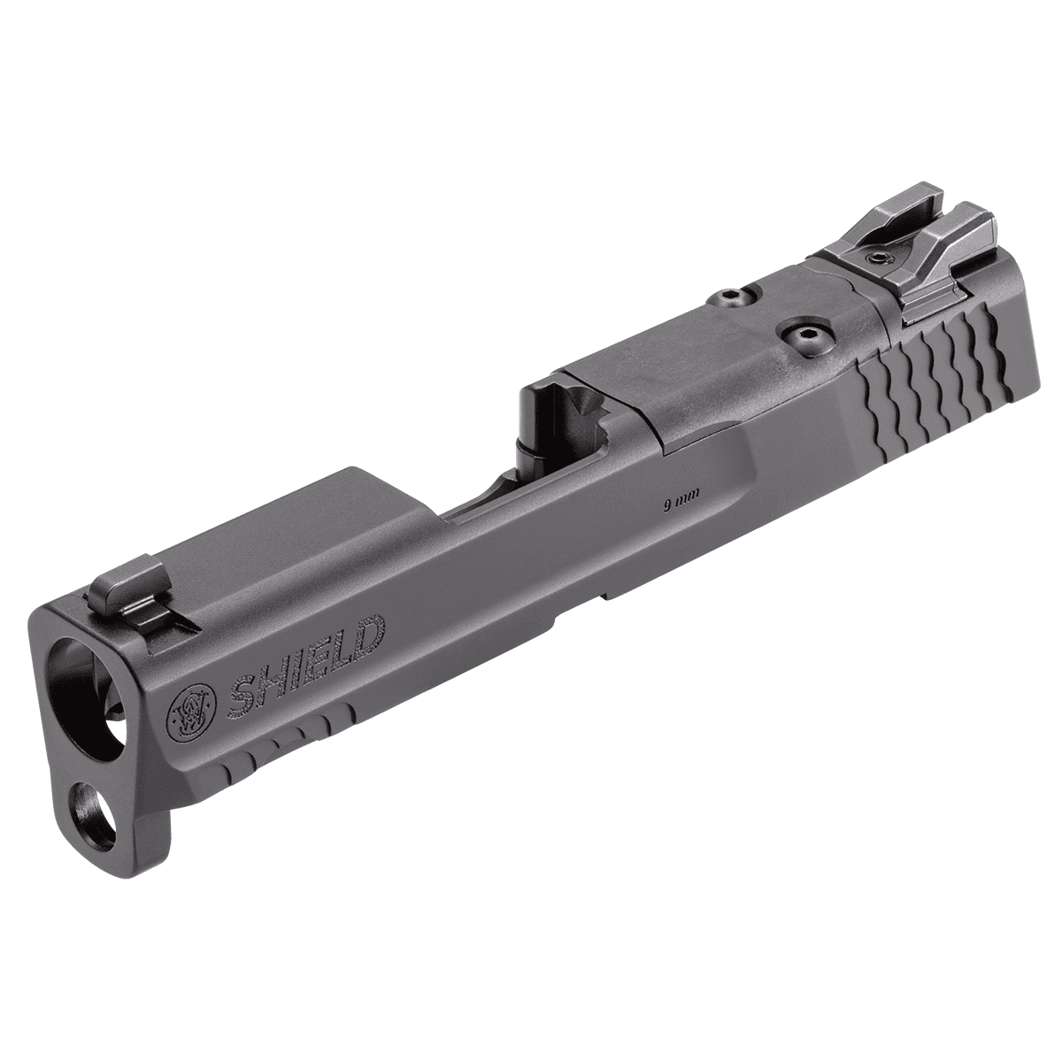 Smith & Wesson 3015613 Slide Assembly Shield Fits S&W Shield/Shield Plus Optic Ready 9mm Luger Black Armornite Stainless Steel 3-Dot White Sights Smith & Wesson 3015613 Slide Assembly Shield Fits S&W Shield/Shield Plus Optic Ready 9mm Luger Black Armornite Stainless Steel 3-Dot White Sights
