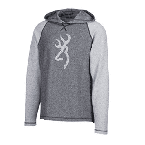 Browning Men's Pavant Hooded Tee - Heather/Castlerock Browning Men's Pavant Hooded Tee - Heather/Castlerock