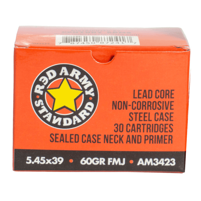 Red Army Standard AM3423 5.45x39mm 60gr Full Metal Jacket 30 Per Box Red Army Standard AM3423 5.45x39mm 60gr Full Metal Jacket 30 Per Box