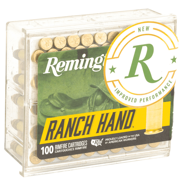 Remington Ammunition R21263 Ranch Hand 22LR 42gr Plated Lead Round Nose 100 Per Box Remington Ammunition R21263 Ranch Hand 22LR 42gr Plated Lead Round Nose 100 Per Box