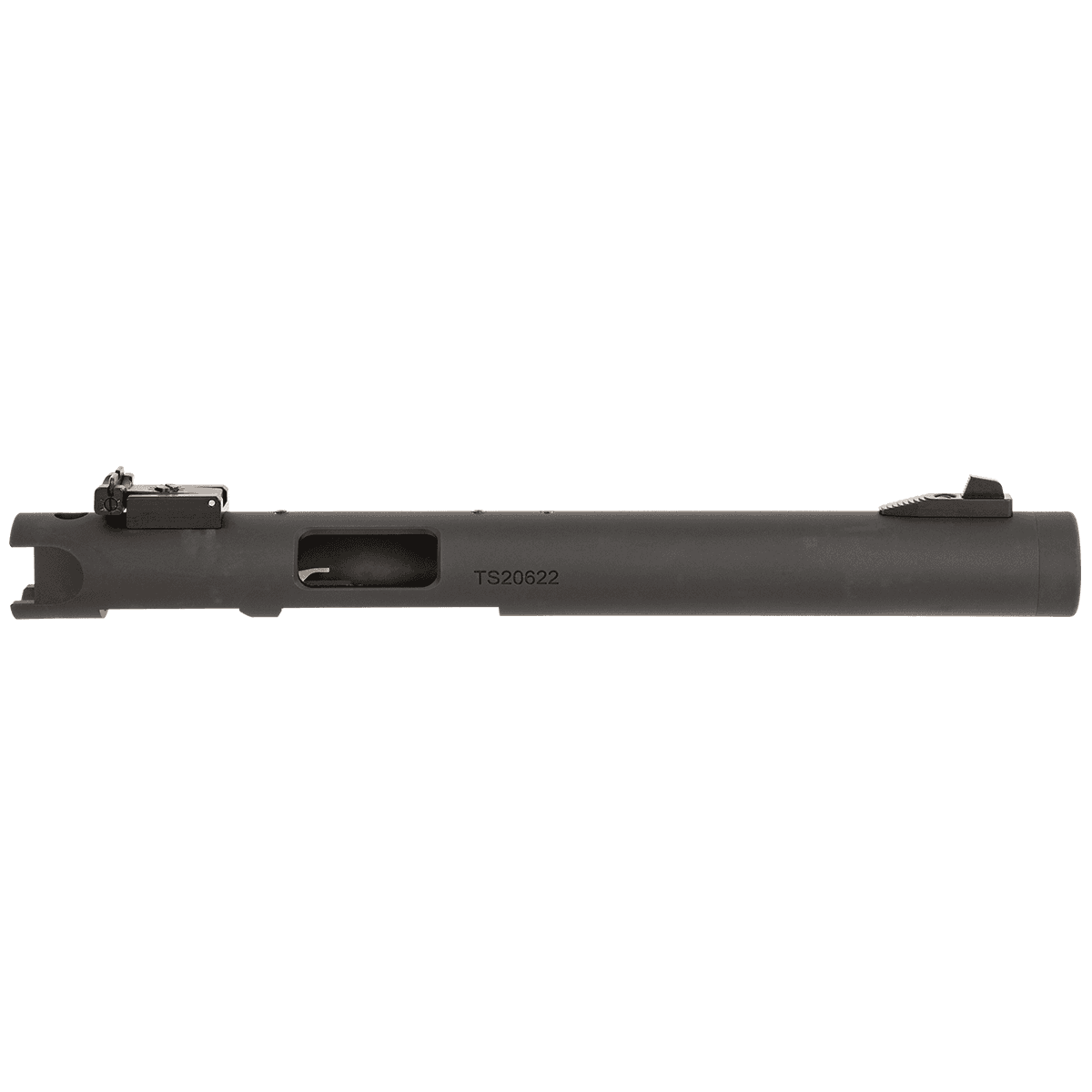 Tactical Solutions PL6TEMBNF Pac-Lite Barrel 22 LR 6" Threaded, Drilled & Tapped, Adj. Sights, Black Anodized for Ruger Mark I/II/III & 22/45 Tactical Solutions PL6TEMBNF Pac-Lite Barrel 22 LR 6" Threaded, Drilled & Tapped, Adj. Sights, Black Anodized for Ruger Mark I/II/III & 22/45