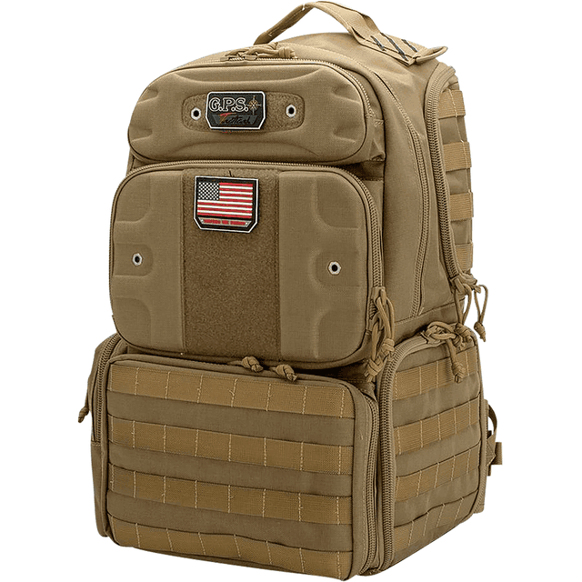 GPS Bags T1913BPT Tactical Backpack Tan 1000D Polyester 4 Handguns GPS Bags T1913BPT Tactical Backpack Tan 1000D Polyester 4 Handguns