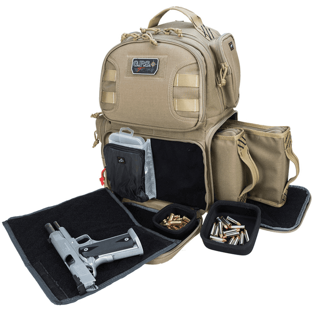 GPS Bags T1610BPT Tactical Backpack Tan 1000D Polyester 2 Handguns GPS Bags T1610BPT Tactical Backpack Tan 1000D Polyester 2 Handguns