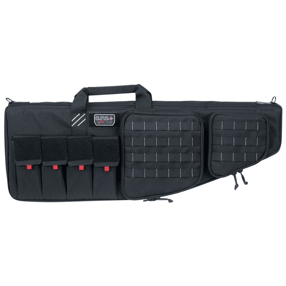 GPS Bags T32ARB Tactical AR Case 32" Black 1000D Nylon with Mag & Storage Pockets, Lockable Zippers, External Handgun Pocket & DuPont Teflon Coating GPS Bags T32ARB Tactical AR Case 32" Black 1000D Nylon with Mag & Storage Pockets, Lockable Zippers, External Handgun Pocket & DuPont Teflon Coating