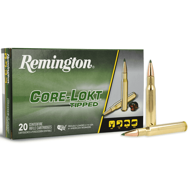 Remington Ammunition 29035 Core-Lokt Tipped 30-06Springfield 165gr Core-Lokt Tipped 20 Per Box Remington Ammunition 29035 Core-Lokt Tipped 30-06Springfield 165gr Core-Lokt Tipped 20 Per Box