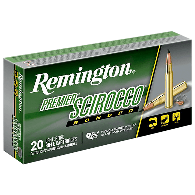 Remington Ammunition 29318 Premier Scirocco Bonded 30-06Springfield 150gr Swift Scirocco Bonded 20 Per Box Remington Ammunition 29318 Premier Scirocco Bonded 30-06Springfield 150gr Swift Scirocco Bonded 20 Per Box