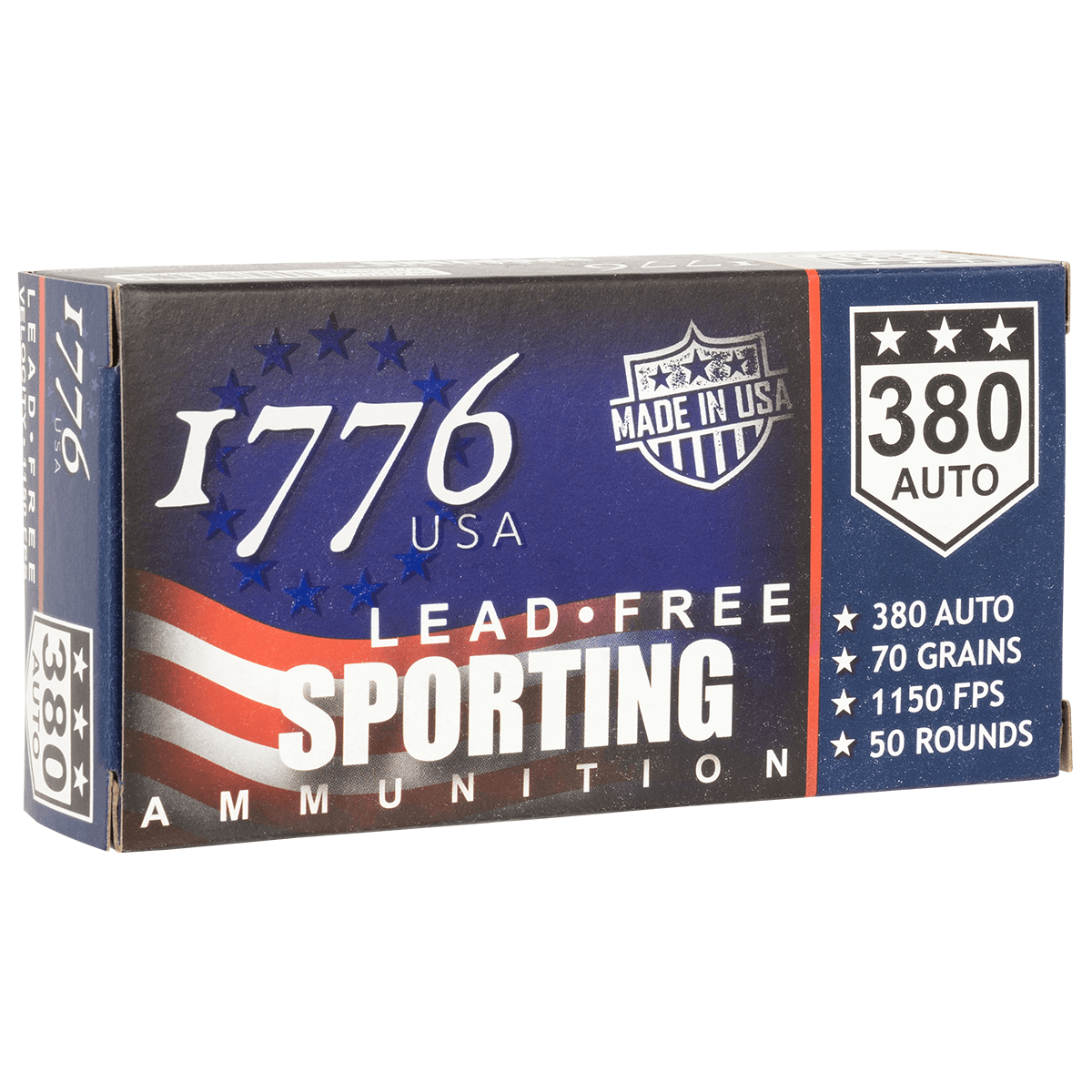 1776 USA 1776380070 Lead Free Sporting 380 ACP 70gr Lead Free Ball 50 Per Box 1776 USA 1776380070 Lead Free Sporting 380 ACP 70gr Lead Free Ball 50 Per Box