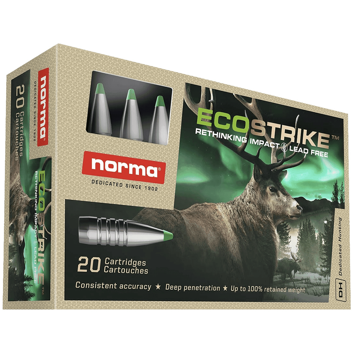 Norma Ammunition 20177772 Ecostrike 300PRC 165gr 20 Per Box Norma Ammunition 20177772 Ecostrike 300PRC 165gr 20 Per Box