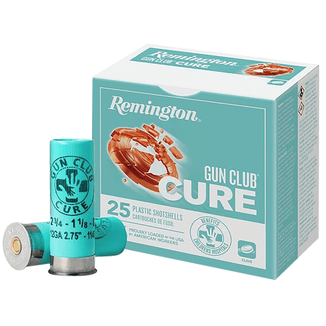 Remington Ammunition R20029 Gun Club Cure 12Gauge 2.75" 1 1/8oz 8Shot 25 Per Box Remington Ammunition R20029 Gun Club Cure 12Gauge 2.75" 1 1/8oz 8Shot 25 Per Box