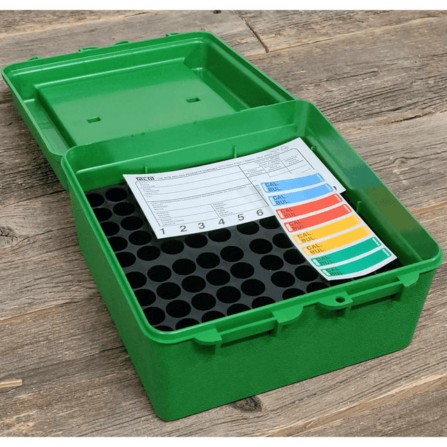 MTM Case-Gard R100MAG10 Deluxe Ammo Box Round Handle Multi Caliber Rifle Green Polypropylene 100rd MTM Case-Gard R100MAG10 Deluxe Ammo Box Round Handle Multi Caliber Rifle Green Polypropylene 100rd