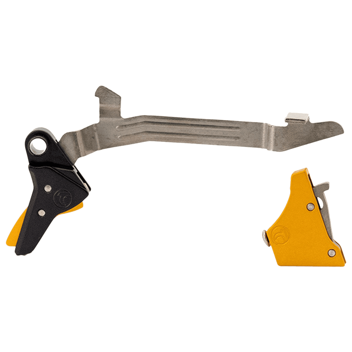 Timney Triggers ALPHAGLOCK34GOLD Alpha Competition 9mm Luger/40 S&W Gold Straight Trigger Compatible w/Most Glock Gen3-4 Timney Triggers ALPHAGLOCK34GOLD Alpha Competition 9mm Luger/40 S&W Gold Straight Trigger Compatible w/Most Glock Gen3-4