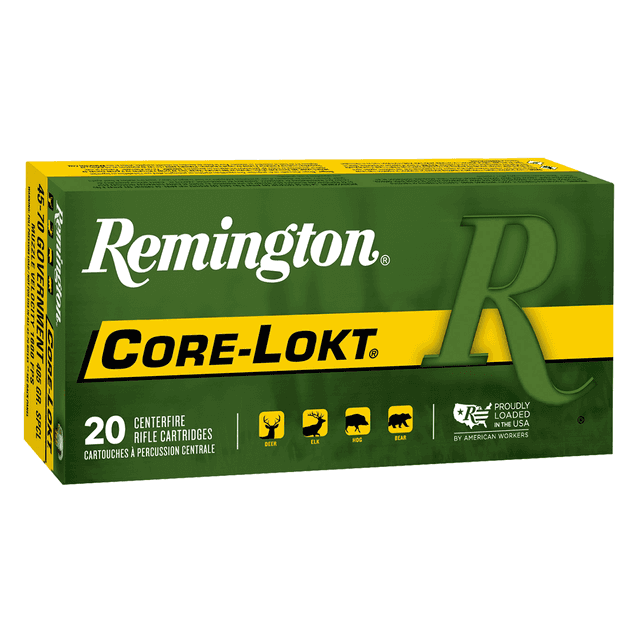 Remington Ammunition 21459 Core-Lokt 45-70Gov 405gr Soft Point Core-Lokt 20 Per Box Remington Ammunition 21459 Core-Lokt 45-70Gov 405gr Soft Point Core-Lokt 20 Per Box