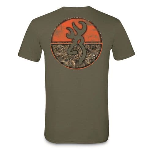 Browning Men's Realtree Max 5 Circle T-Shirt - Military Green Browning Men's Realtree Max 5 Circle T-Shirt - Military Green