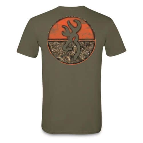 Browning Men's Realtree Max 5 Circle T-Shirt - Military Green Browning Men's Realtree Max 5 Circle T-Shirt - Military Green