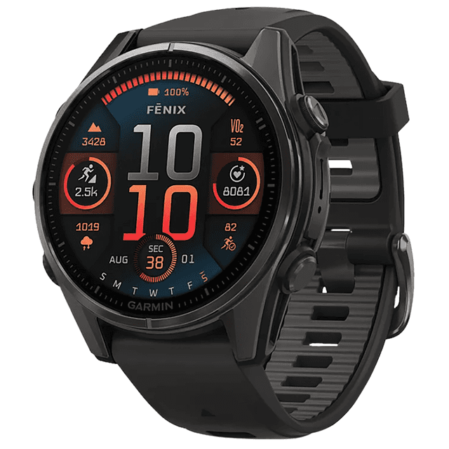 Garmin 0100290320 Fenix 8 AMOLED Edition Gray/Titanium Band AMOLED Display Compatible w/ iPhone/Android Garmin 0100290320 Fenix 8 AMOLED Edition Gray/Titanium Band AMOLED Display Compatible w/ iPhone/Android