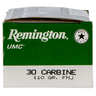 Remington Ammunition 23712 UMC Value Pack 30 Carbine 110gr Full Metal Jacket 50 Per Box Remington Ammunition 23712 UMC Value Pack 30 Carbine 110gr Full Metal Jacket 50 Per Box