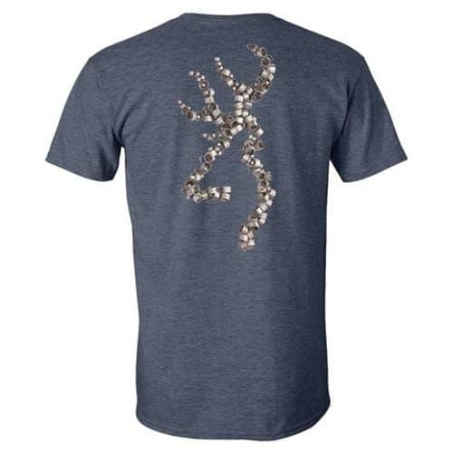 Browning Men's Duck Band Buckmark T-Shirt - Heather Navy Browning Men's Duck Band Buckmark T-Shirt - Heather Navy