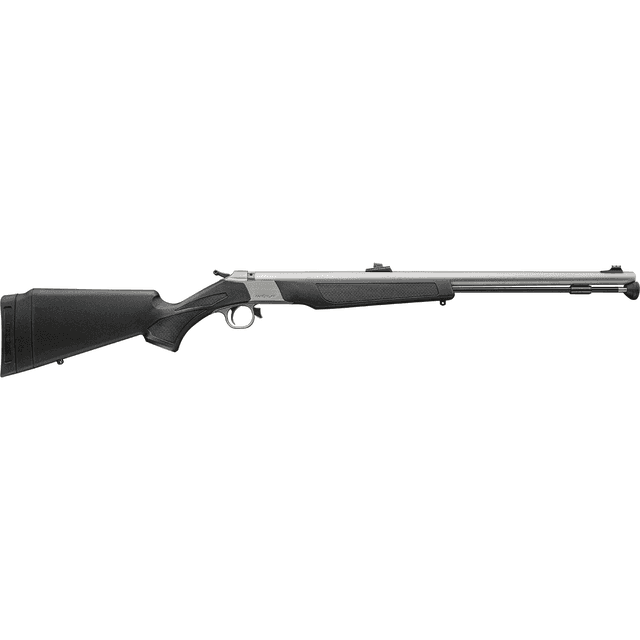 CVA PR2117SNW Wolf V2 Northwest 50 Cal Musket Cap 24" Matte Stainless Barrel/Rec, Black Synthetic Furniture, Fiber Optic Sights CVA PR2117SNW Wolf V2 Northwest 50 Cal Musket Cap 24" Matte Stainless Barrel/Rec, Black Synthetic Furniture, Fiber Optic Sights
