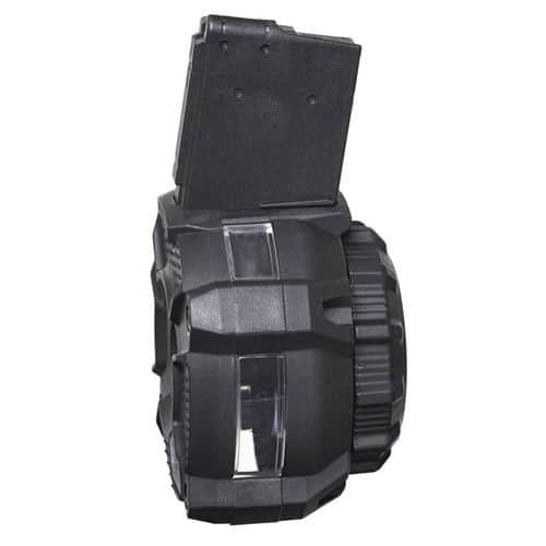 ProMag DRMA24 Standard 65rd Drum w/ Capacity Window 223 Rem/5.56x45mm Fits AR-15 Black DuPont Zytel Polymer ProMag DRMA24 Standard 65rd Drum w/ Capacity Window 223 Rem/5.56x45mm Fits AR-15 Black DuPont Zytel Polymer