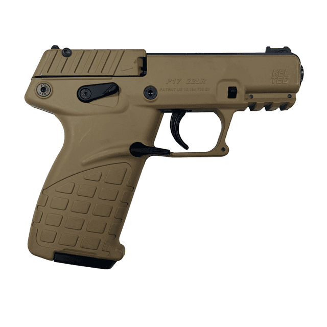 Kel-Tec P17TANBLKOPTIC P17 22 LR 16+1 3.80" w/Optic & Holster Tan/Black Kel-Tec P17TANBLKOPTIC P17 22 LR 16+1 3.80" w/Optic & Holster Tan/Black