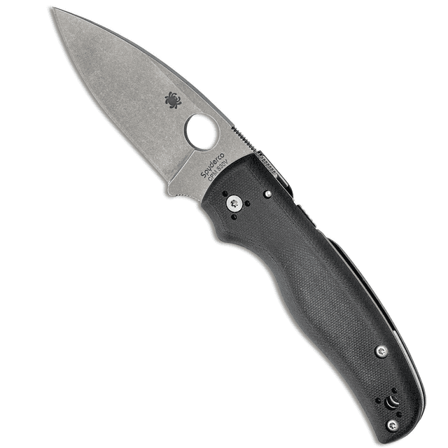 Spyderco C229GP Shaman 3.58" Folding Plain Stonewashed CPM S30V SS Knife Spyderco C229GP Shaman 3.58" Folding Plain Stonewashed CPM S30V SS Knife