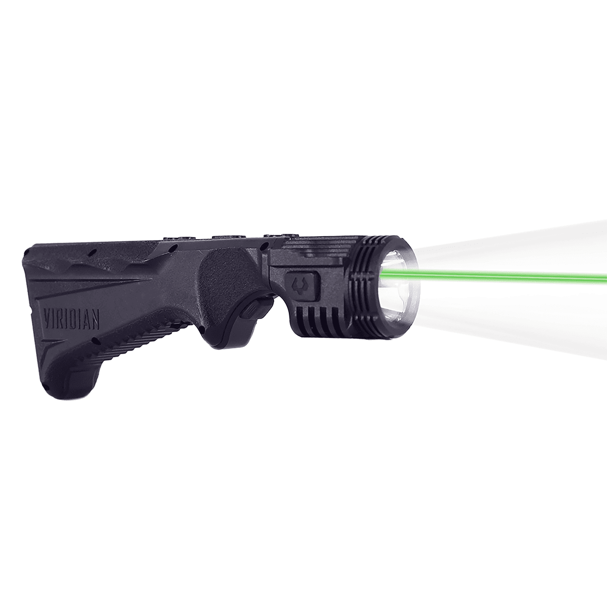Viridian 9120090 4LUX 2K Grip Light with Green Laser Black 2000 Lumens White LED/Green Laser Viridian 9120090 4LUX 2K Grip Light with Green Laser Black 2000 Lumens White LED/Green Laser