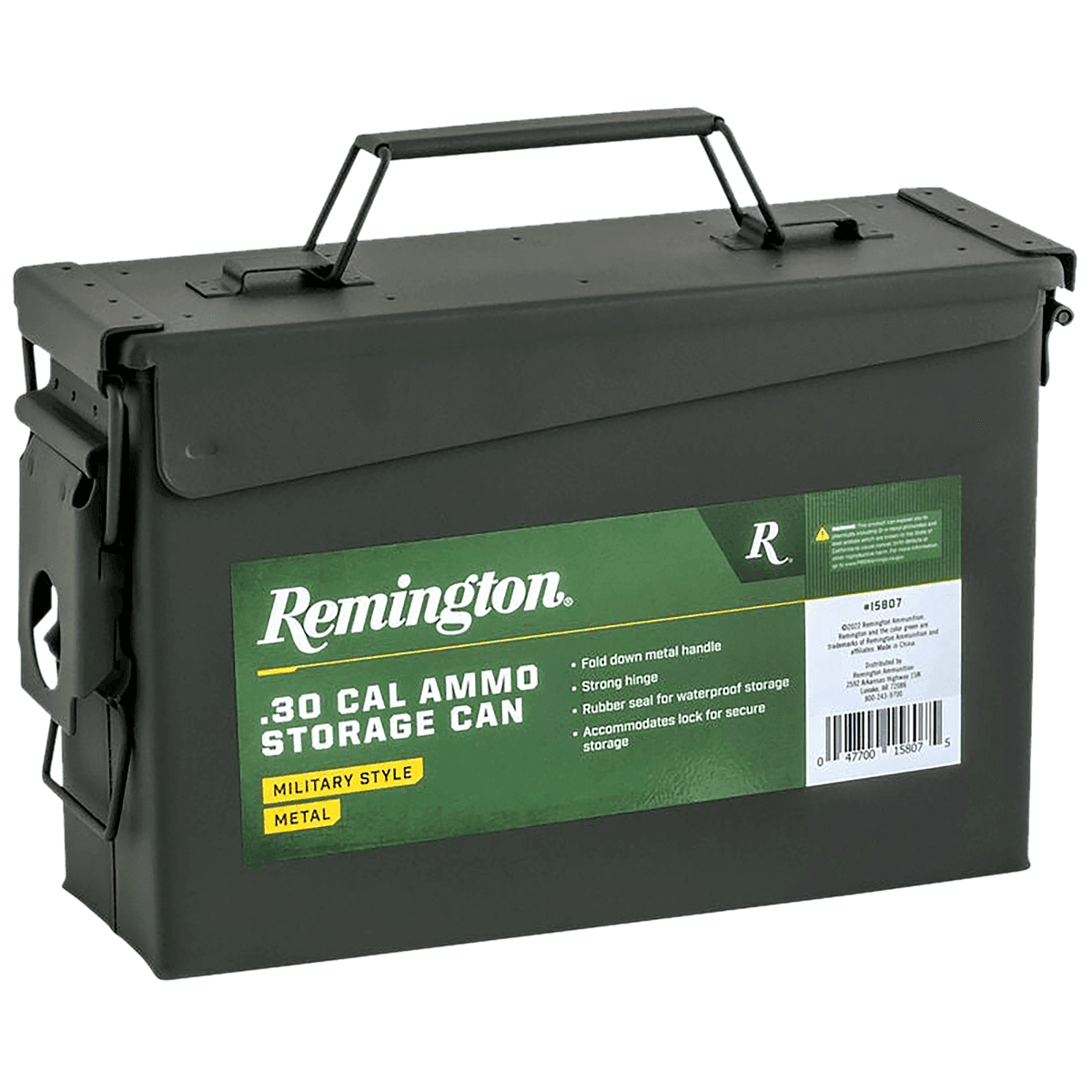 Remington Accessories 15807 Field Box 30Cal Rifle Green Metal Remington Accessories 15807 Field Box 30Cal Rifle Green Metal