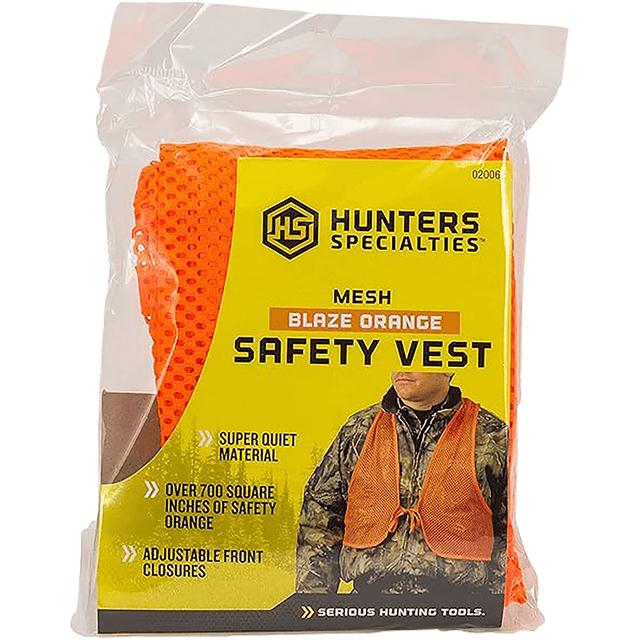 Hunters Specialties HS02006 Safety Vest OSFA Chest Orange Mesh Hunters Specialties HS02006 Safety Vest OSFA Chest Orange Mesh