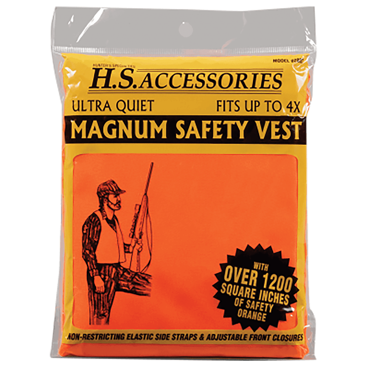 Hunters Specialties HS02002 Safety Vest Magnum Fits up to 4XL Chest Orange Hunters Specialties HS02002 Safety Vest Magnum Fits up to 4XL Chest Orange