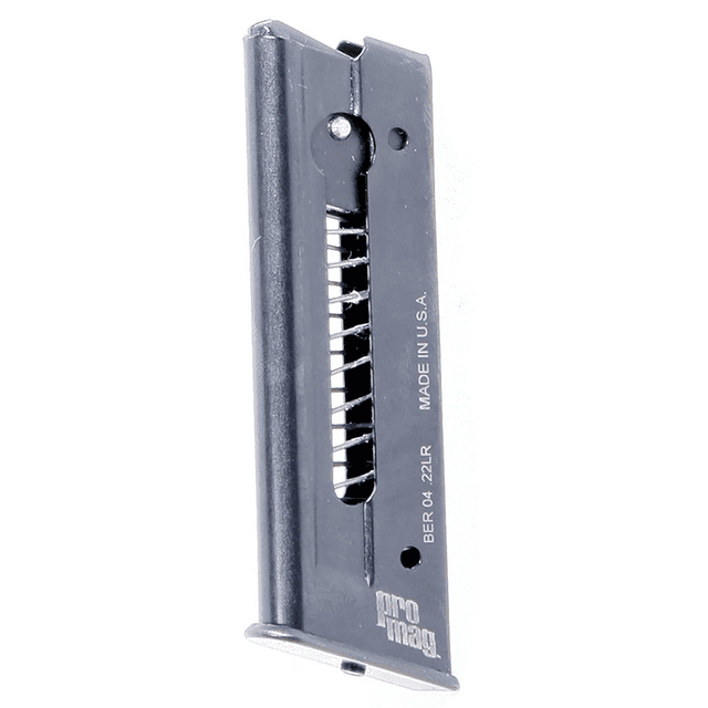 ProMag BER04 Standard 7rd 22 LR Fits Beretta 21A Bobcat Black Steel ProMag BER04 Standard 7rd 22 LR Fits Beretta 21A Bobcat Black Steel
