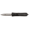Steel River Knives MA163BDD Spartan Mini 2.70" OTF Dagger Plain Damascus 440C SS Blade/ Black w/Carbon Fiber Inlay Aluminum Zinc Alloy Handle Steel River Knives MA163BDD Spartan Mini 2.70" OTF Dagger Plain Damascus 440C SS Blade/ Black w/Carbon Fiber Inlay Aluminum Zinc Alloy Handle