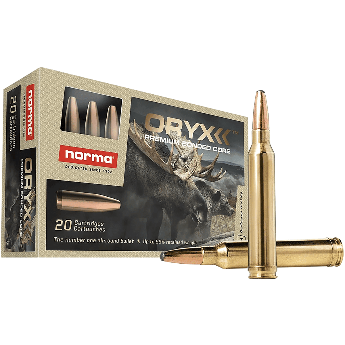Norma Ammunition 20174732 Oryx 308Win 180gr 20 Per Box Norma Ammunition 20174732 Oryx 308Win 180gr 20 Per Box