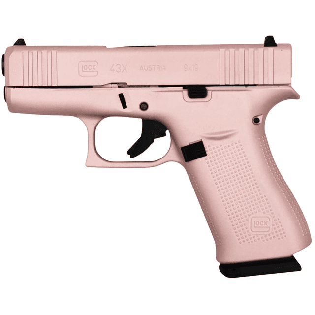 Glock Pink G43x 9mm EDC Handgun - PX4350204RGPCT Glock Pink G43x 9mm EDC Handgun - PX4350204RGPCT