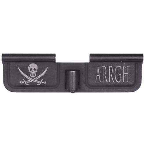 Spikes Ejection Port Door AR-15 Laser-Engraved Pirate Steel Black Spikes Ejection Port Door AR-15 Laser-Engraved Pirate Steel Black