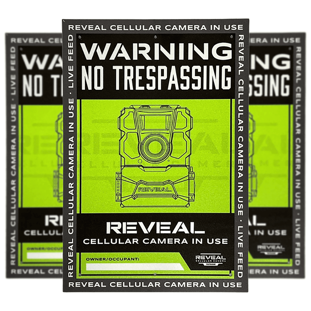 Tactacam/reveal No Trespassing Sign - S1 Tactacam/reveal No Trespassing Sign - S1