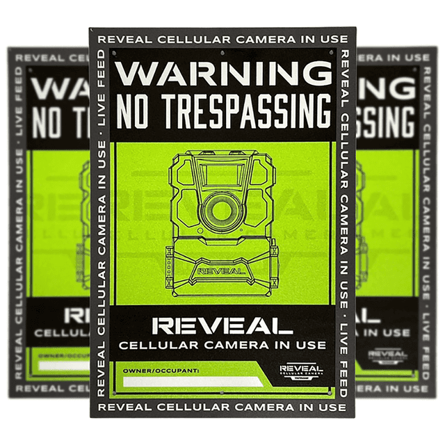 Tactacam/reveal No Trespassing Sign - S1 Tactacam/reveal No Trespassing Sign - S1