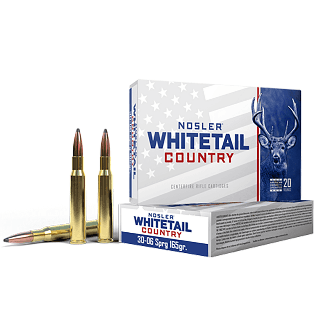 Nosler Whitetail Country Centerfire Rounds, 30-06Springfield 20 Per Box - 40125 Nosler Whitetail Country Centerfire Rounds, 30-06Springfield 20 Per Box - 40125
