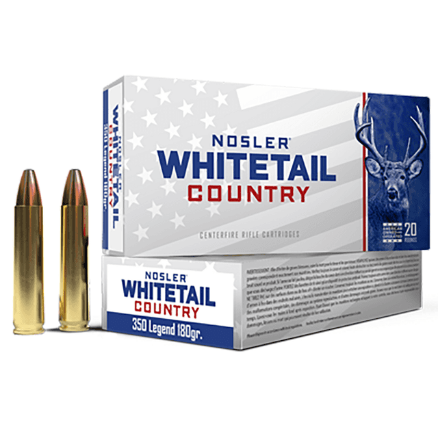 Nosler Whitetail Country Centerfire Rounds, 350 Legend 20 Per Box - 40130 Nosler Whitetail Country Centerfire Rounds, 350 Legend 20 Per Box - 40130